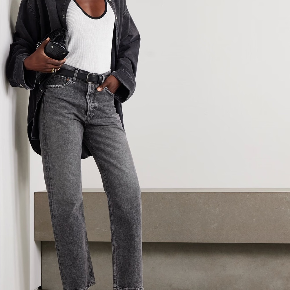 Agolde 90s straight leg black
